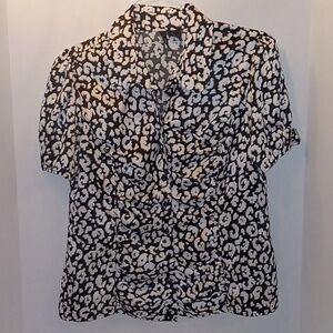 Mixit women's business short sleeve top size large